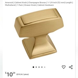 Amerock Cabinet Knob - Champagne Bronze (Set of 24)